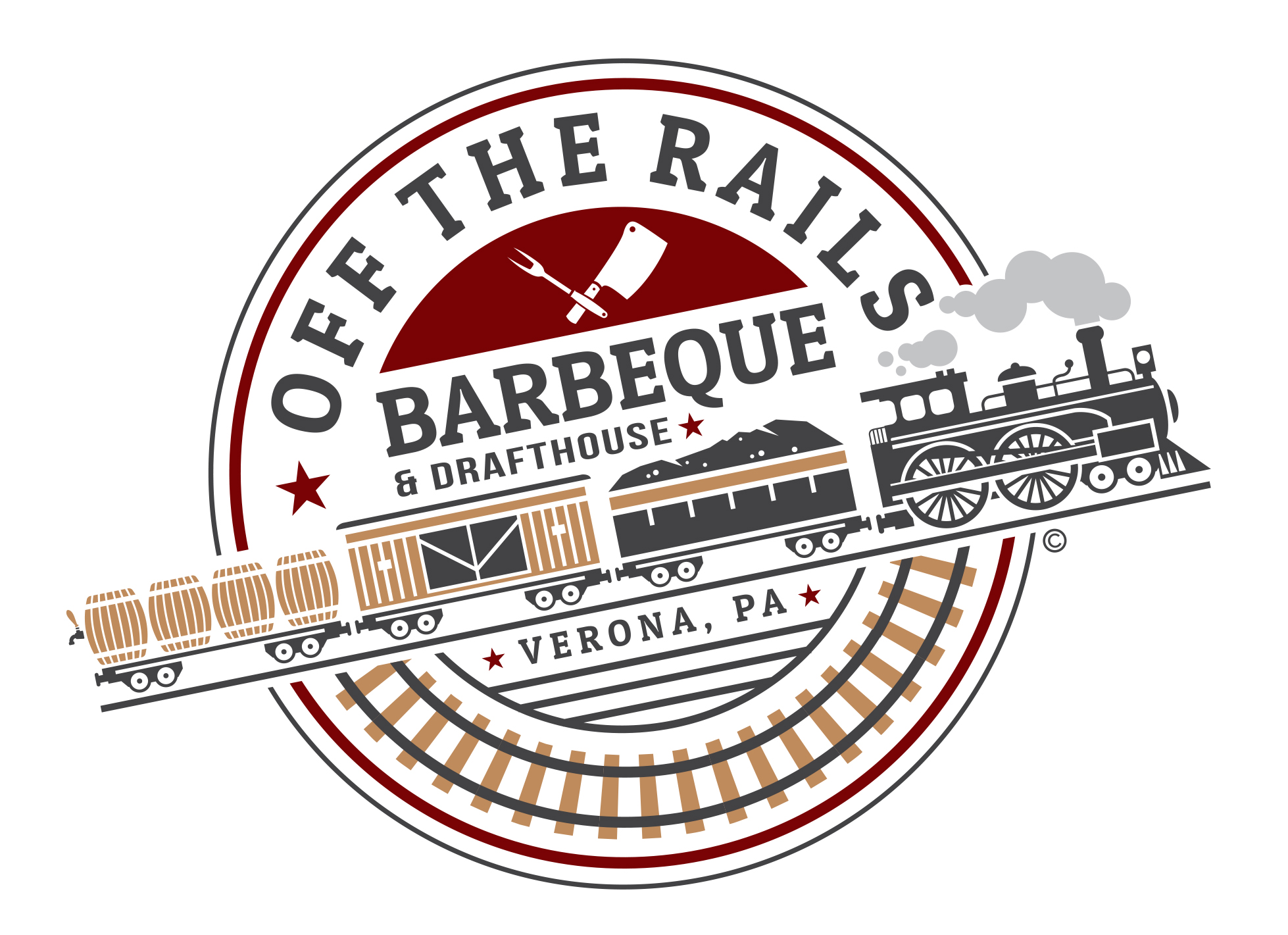 Off The Rails Barbeque & Drafthouse logo